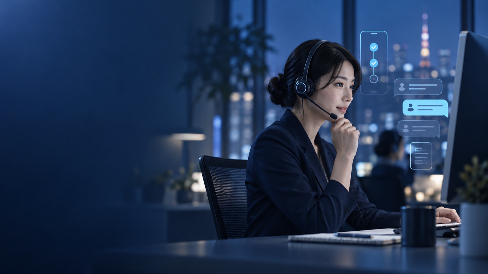 Agente de HelloWork que ayuda con el acceso a una cuenta