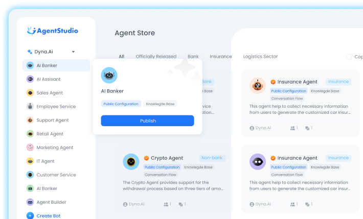 Agent Studio workflow configuration interface